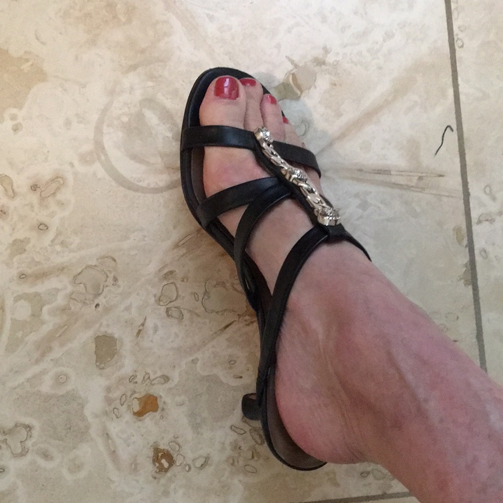 Brighton strappy sandals-black - Picture 3 of 6
